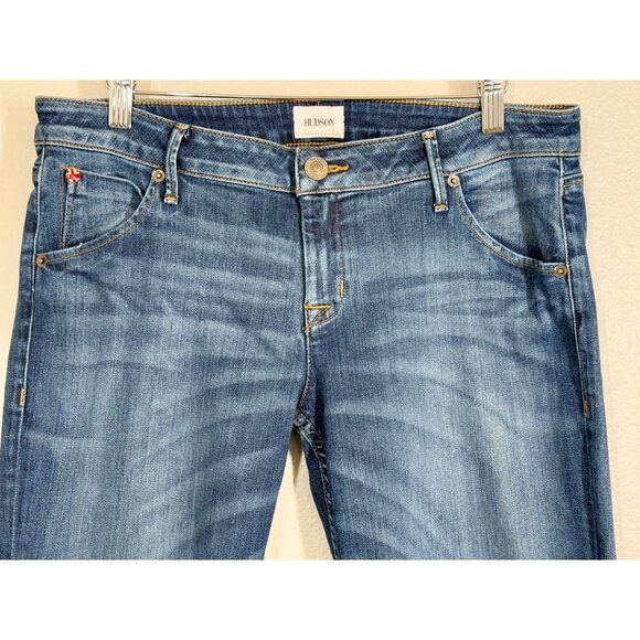 Hudson‎ Women's Medium-Wash Skinny Jeans Size 29 Blue Denim Pants Stretch EUC - Picture 2 of 13